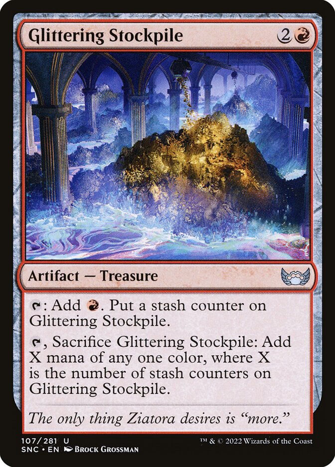 Card Scan of Glittering Stockpile | SNC