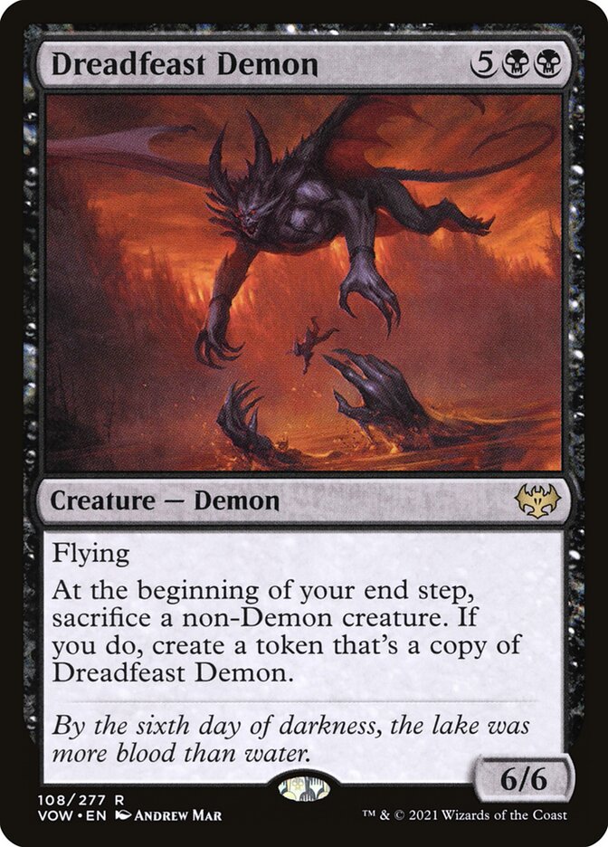 Card Scan of Dreadfeast Demon | VOW