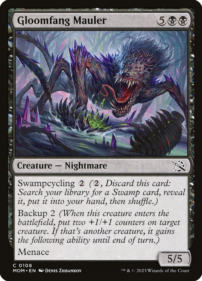 Card Scan of Gloomfang Mauler | MOM