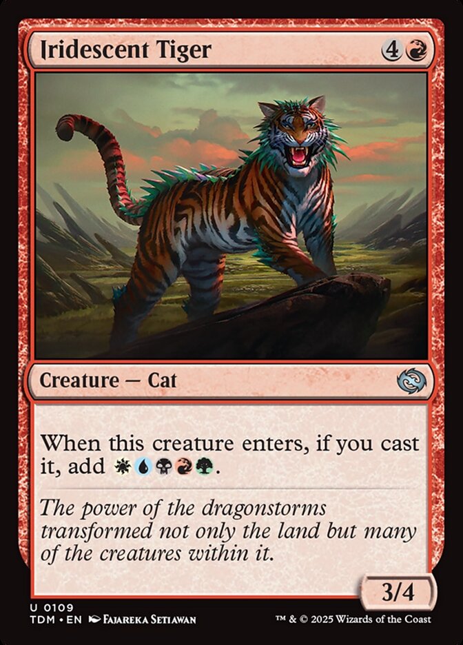 Card Scan of Iridescent Tiger | TDM