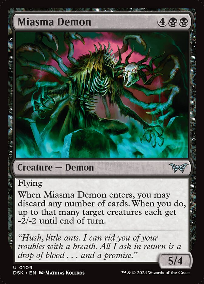 Card Scan of Miasma Demon | DSK