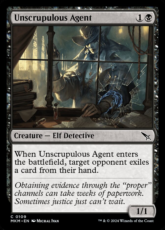 Card Scan of Unscrupulous Agent | MKM