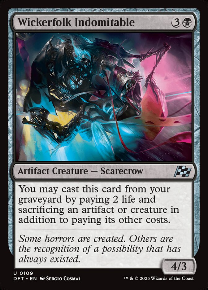 Card Scan of Wickerfolk Indomitable | DFT