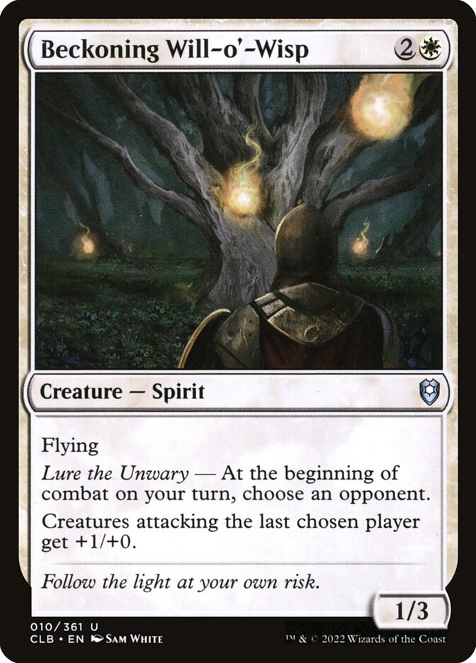 Card Scan of Beckoning Will-o'-Wisp | CLB