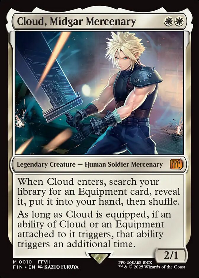 Card Scan of Cloud, Midgar Mercenary | FIN