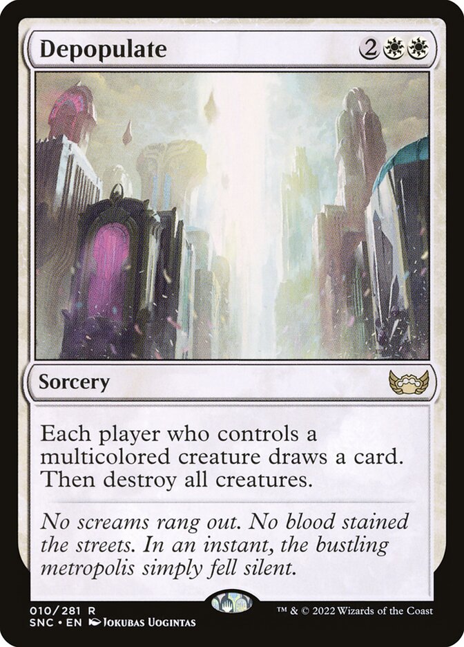 Card Scan of Depopulate | SNC