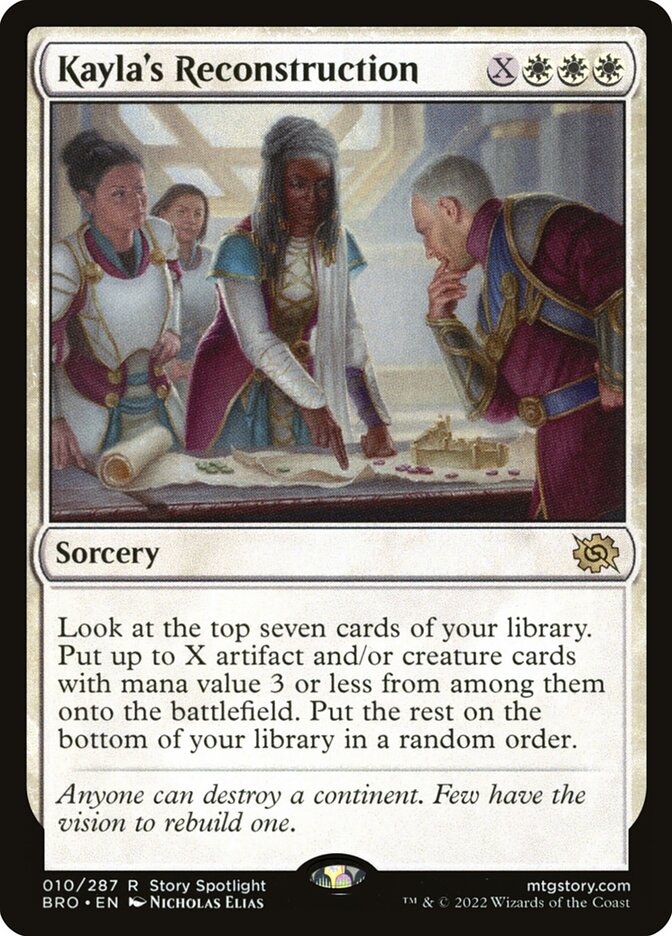 Card Scan of Kayla's Reconstruction | BRO