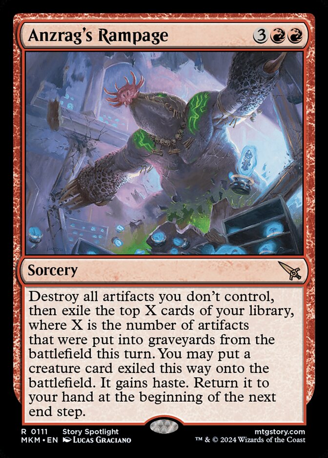 Card Scan of Anzrag's Rampage | MKM