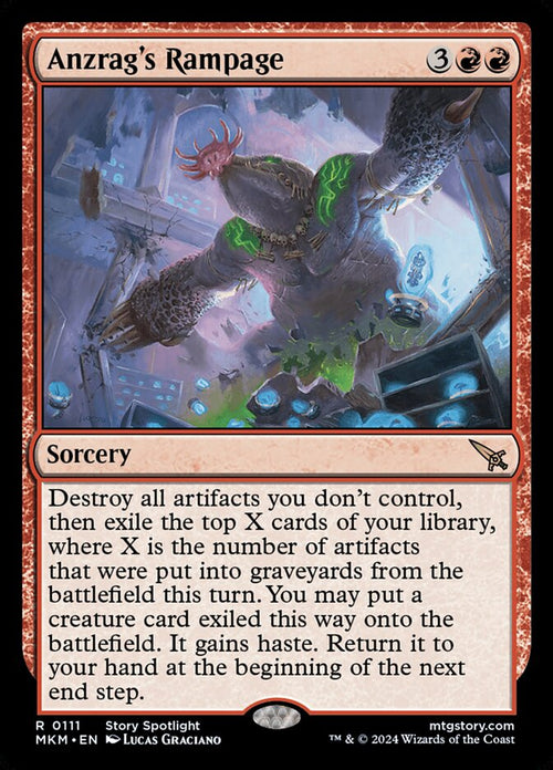 Card Scan of Anzrag's Rampage | MKM