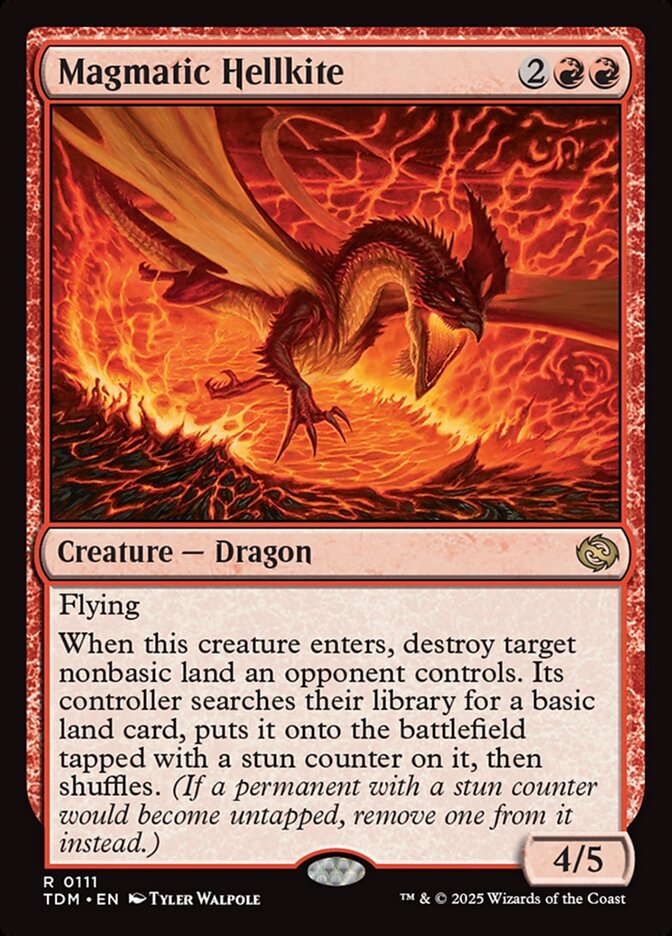 Card Scan of Magmatic Hellkite | TDM