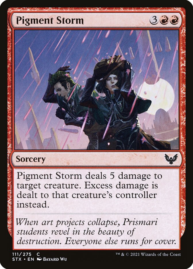 Card Scan of Pigment Storm | STX
