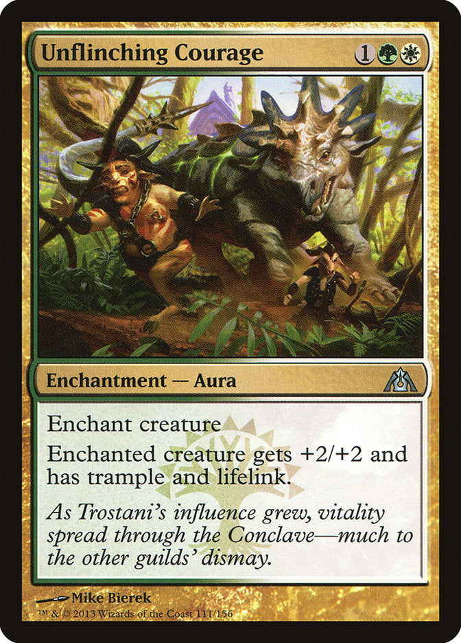 Card Scan of Unflinching Courage | DGM