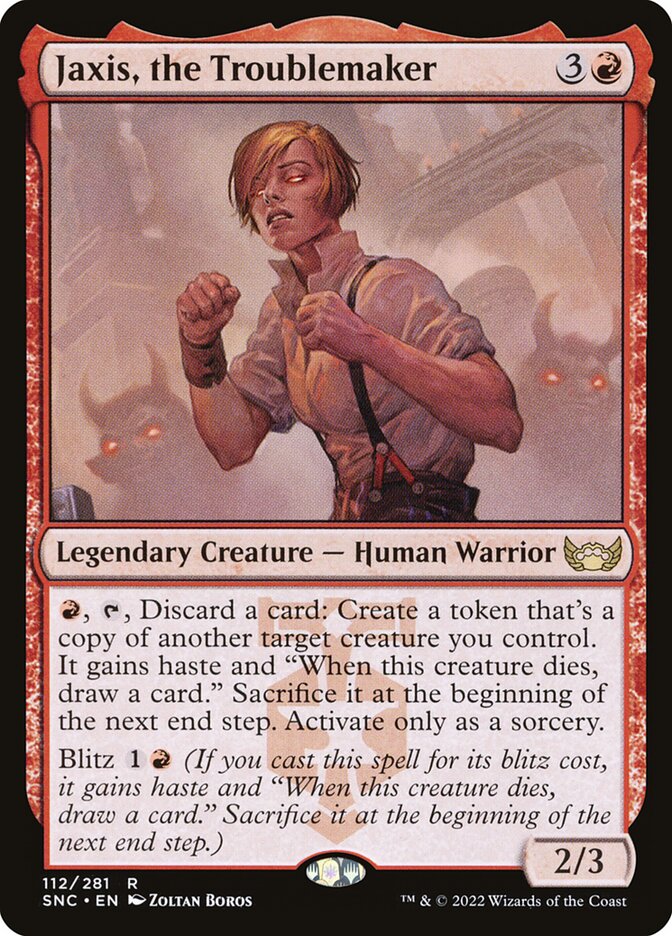 Card Scan of Jaxis, the Troublemaker | SNC