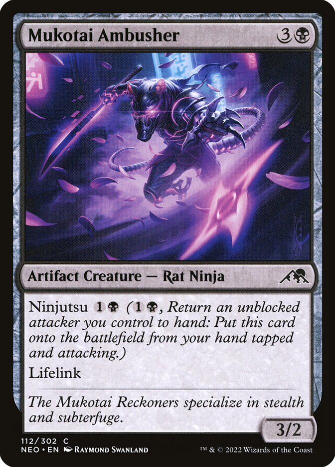 Card Scan of Mukotai Ambusher | NEO