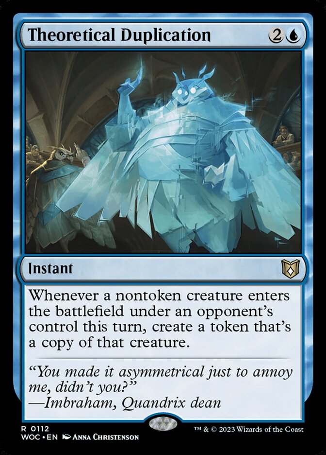 Theoretical Duplication Card Scan