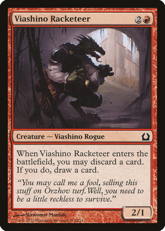 Card Scan of Viashino Racketeer | RTR