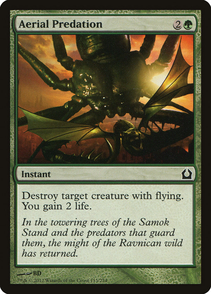 Card Scan of Aerial Predation | RTR