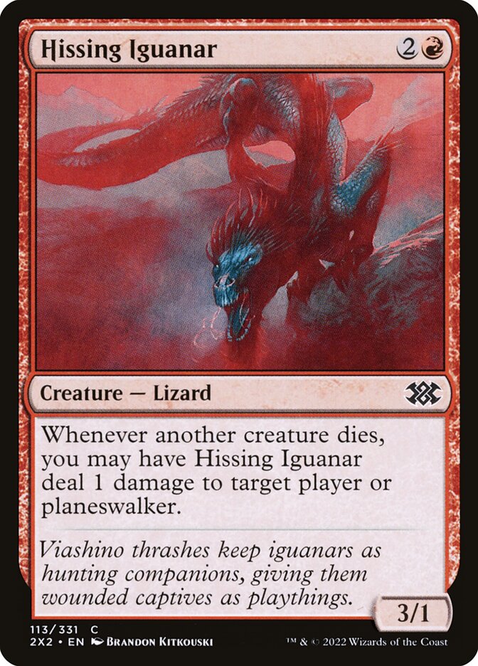 Card Scan of Hissing Iguanar | 2X2
