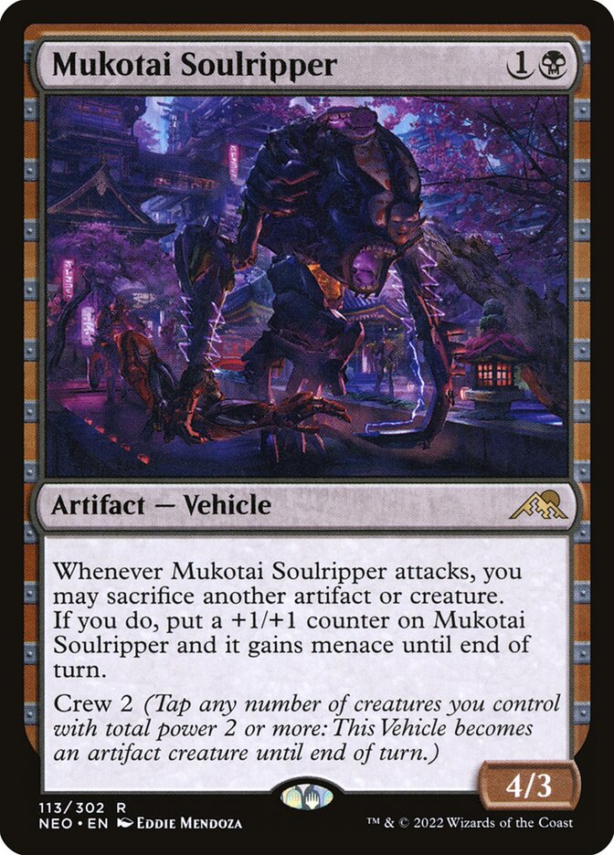 Card Scan of Mukotai Soulripper | NEO