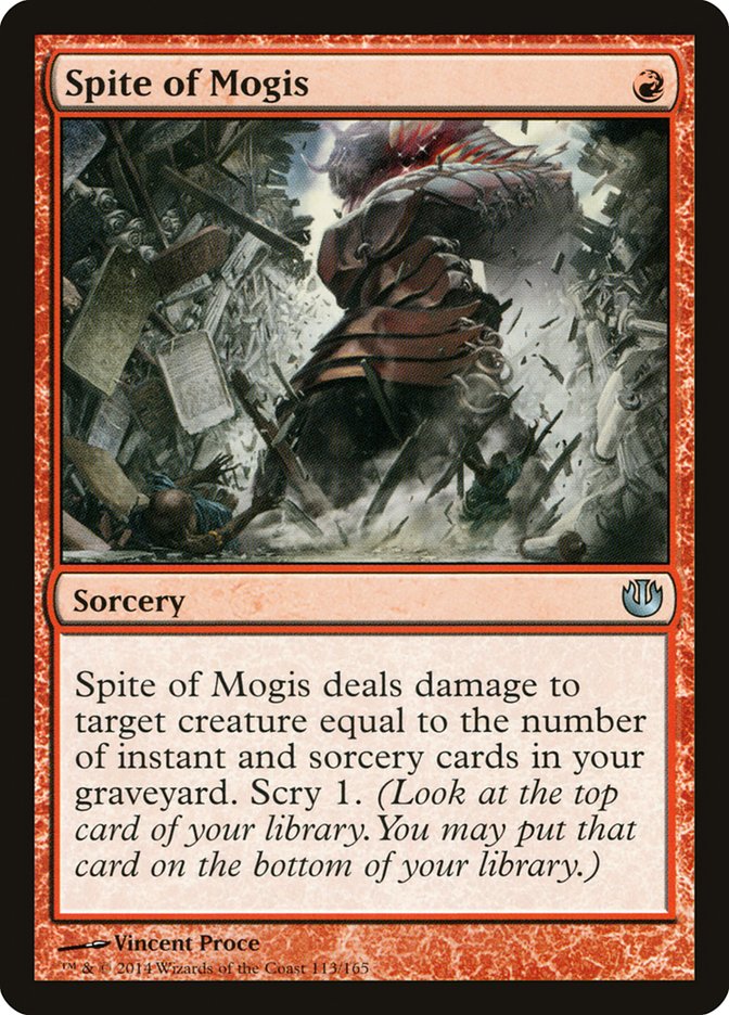 Card Scan of Spite of Mogis | JOU