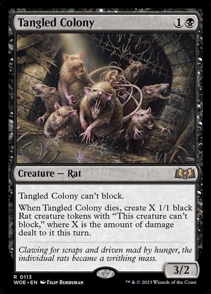 Card Scan of Tangled Colony | WOE