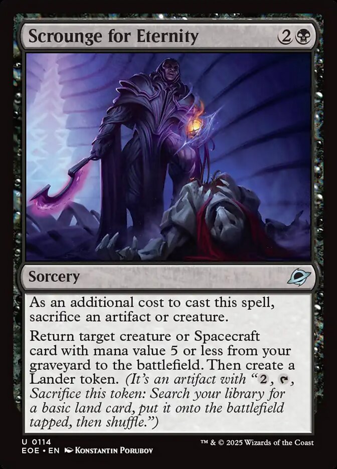 Scrounge for Eternity Card Scan