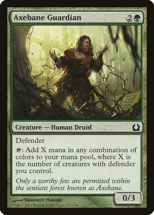 Card Scan of Axebane Guardian | RTR