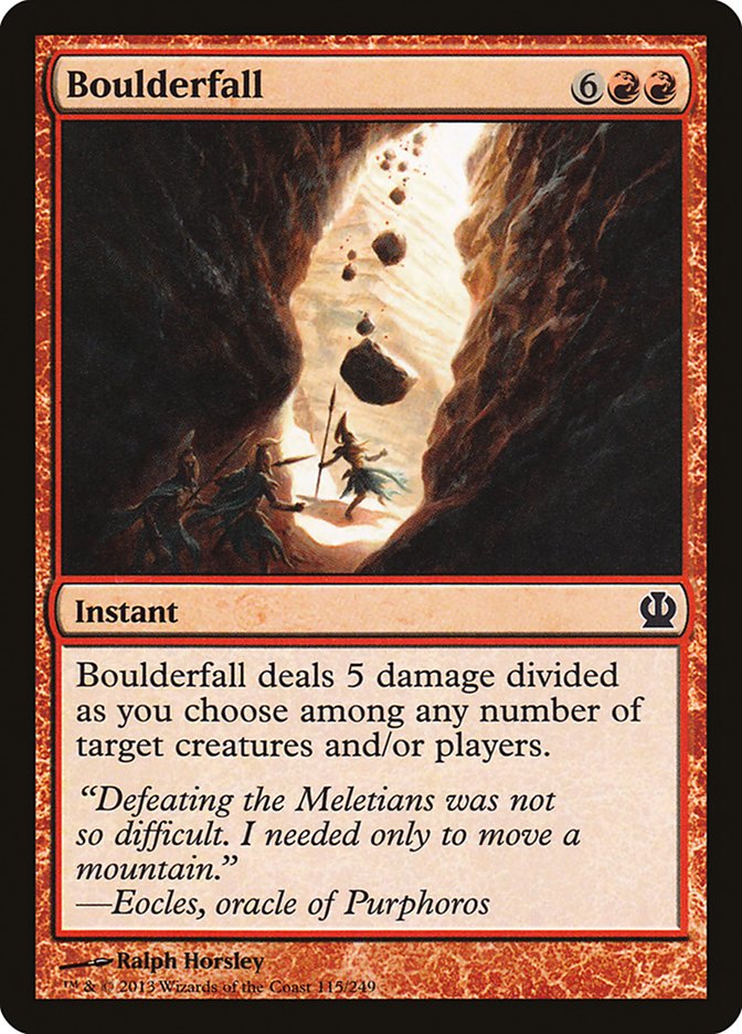 Card Scan of Boulderfall | THS