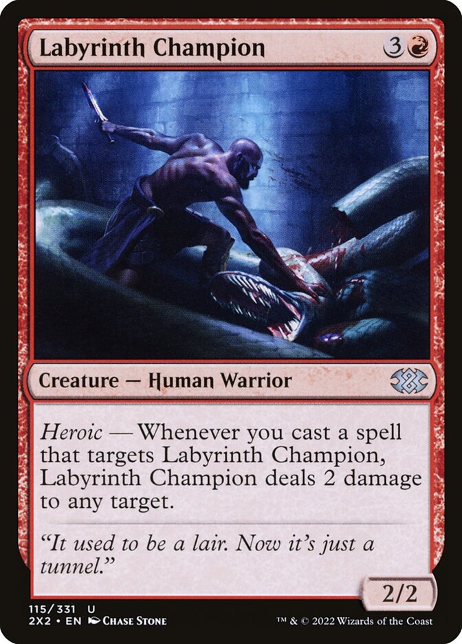 Card Scan of Labyrinth Champion | 2X2