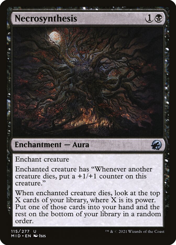 Card Scan of Necrosynthesis | MID