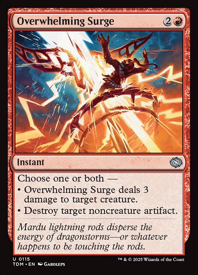 Card Scan of Overwhelming Surge | TDM