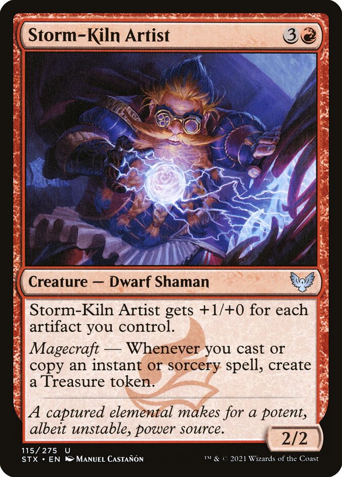Card Scan of Storm-Kiln Artist | STX