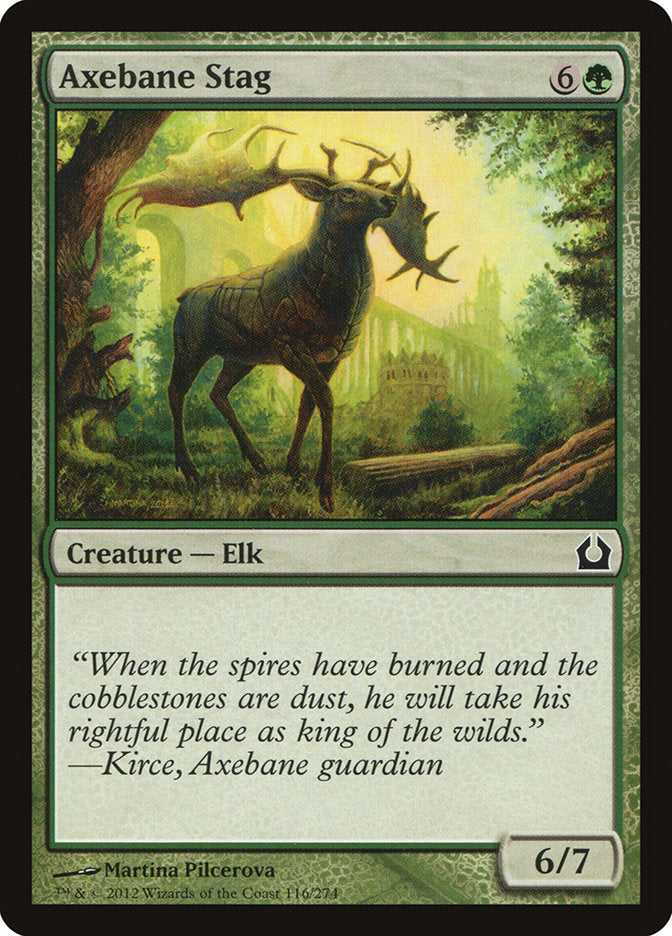 Card Scan of Axebane Stag | RTR
