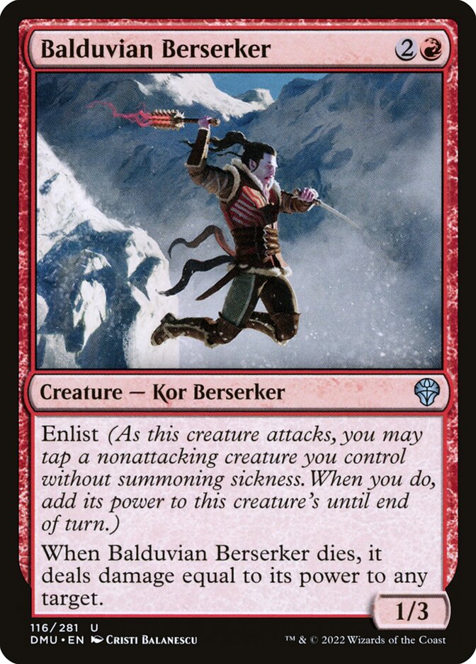 Card Scan of Balduvian Berserker | DMU