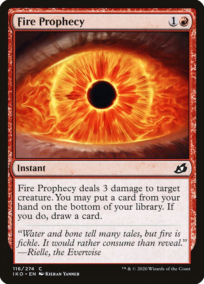 Card Scan of Fire Prophecy | IKO