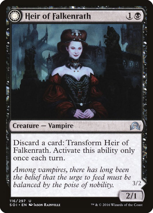 Card Scan of Heir of Falkenrath // Heir to the Night | SOI