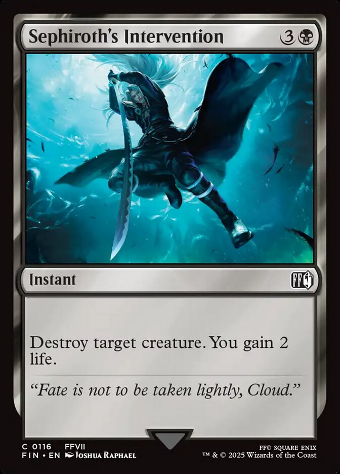 Card Scan of Sephiroth's Intervention | FIN