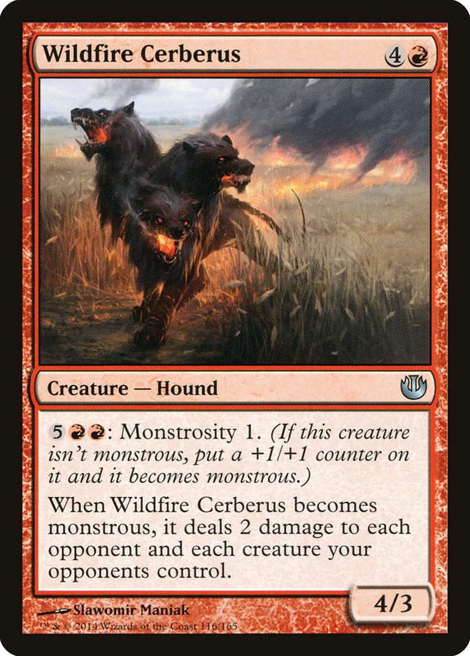 Card Scan of Wildfire Cerberus | JOU