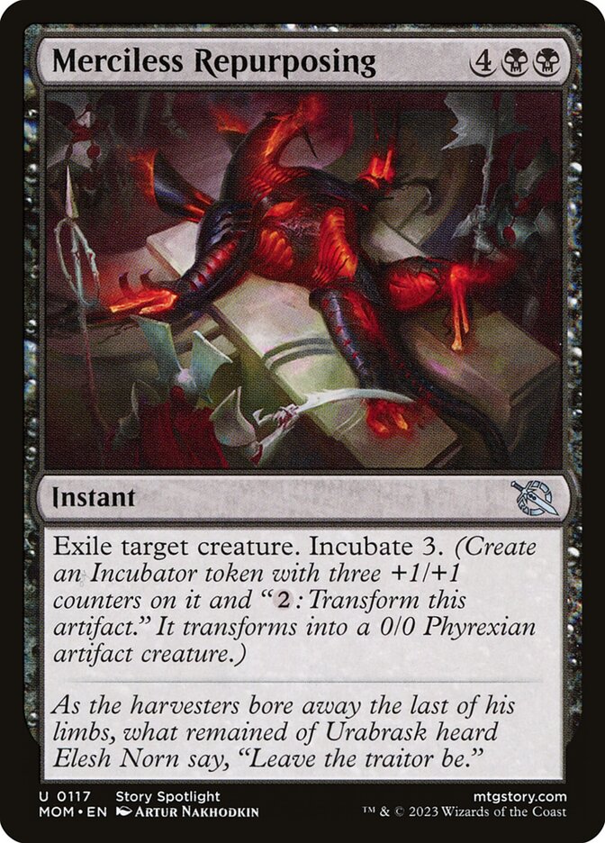 Card Scan of Merciless Repurposing | MOM