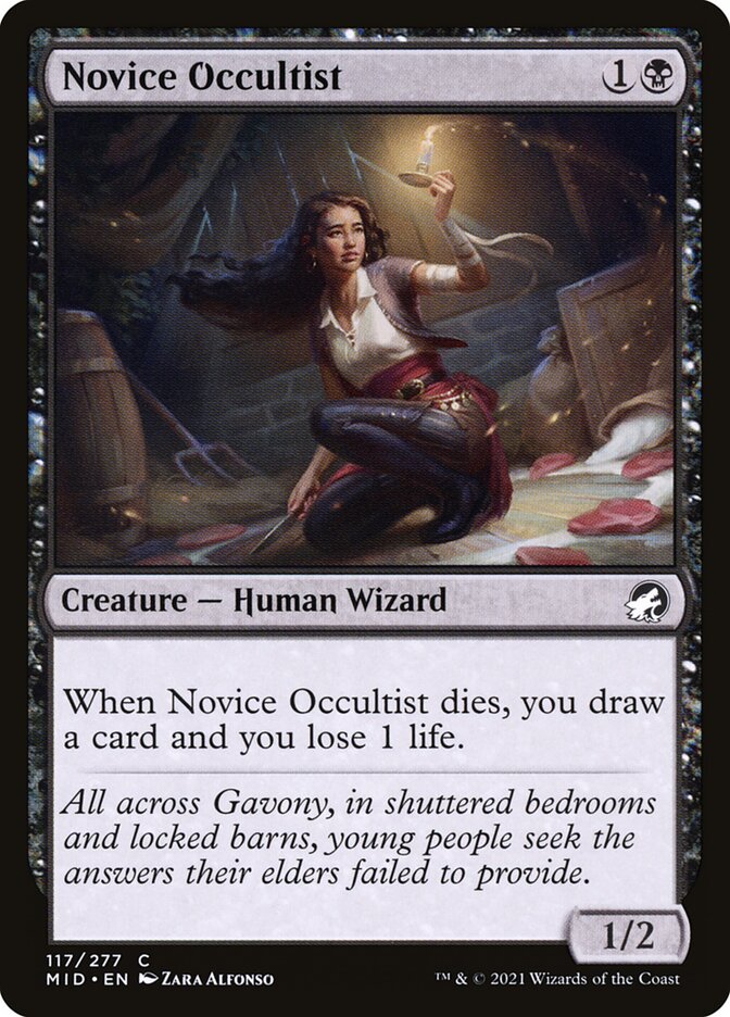 Card Scan of Novice Occultist | MID