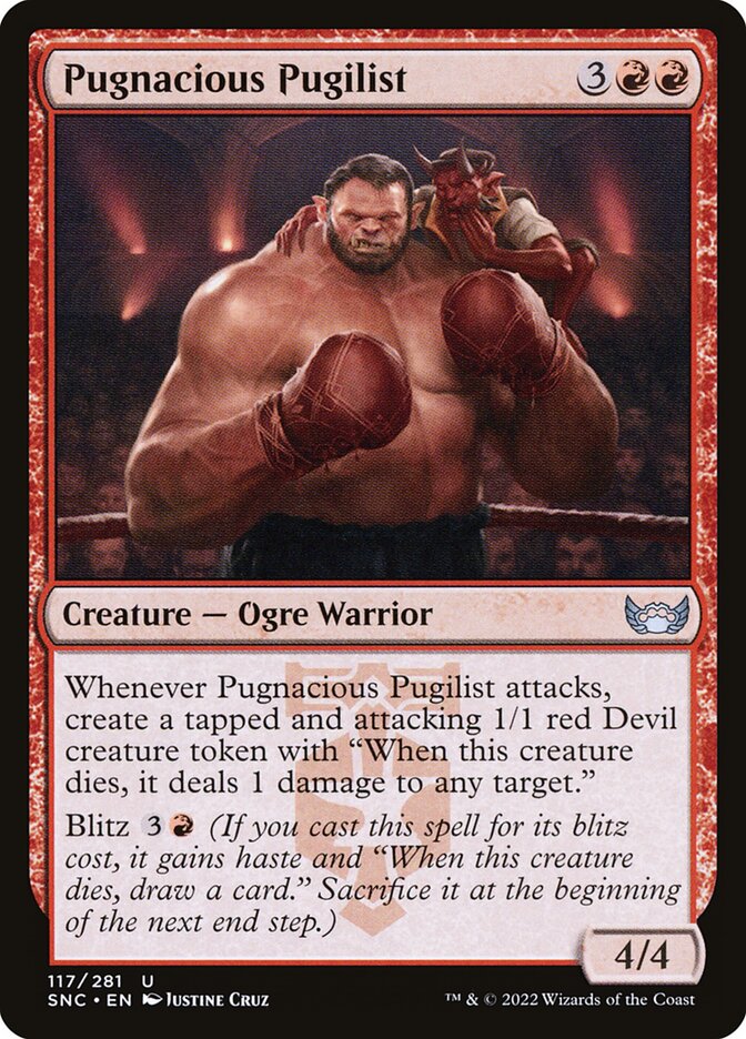 Card Scan of Pugnacious Pugilist | SNC