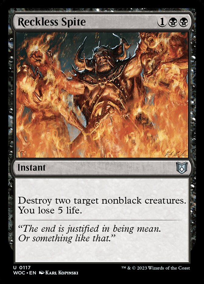Reckless Spite Card Scan