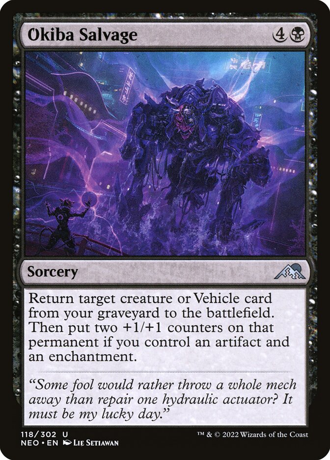 Card Scan of Okiba Salvage | NEO