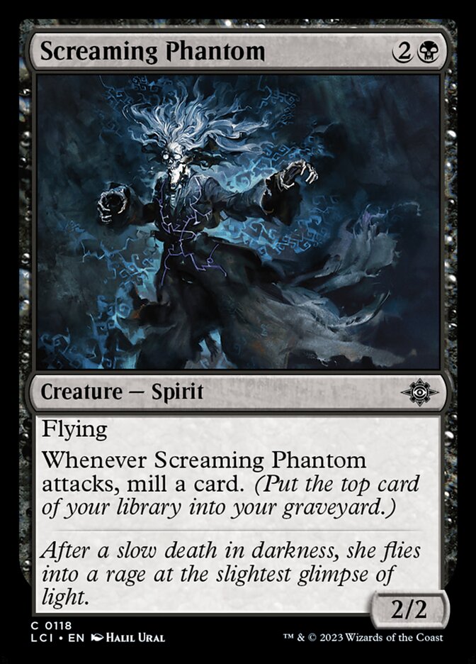 Card Scan of Screaming Phantom | LCI
