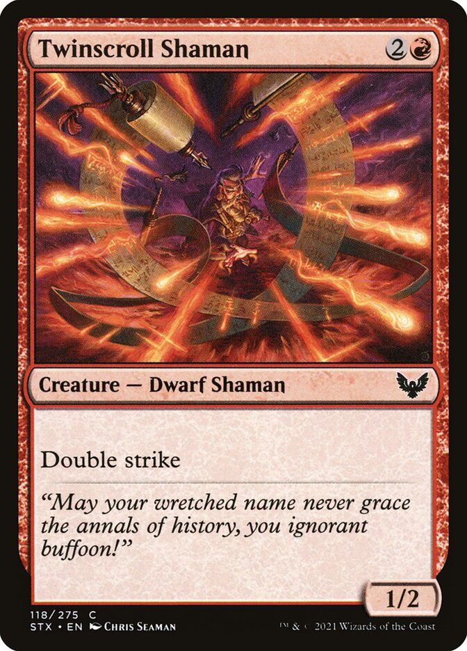 Card Scan of Twinscroll Shaman | STX