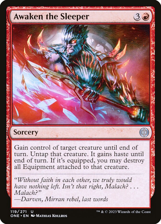 Card Scan of Awaken the Sleeper | ONE
