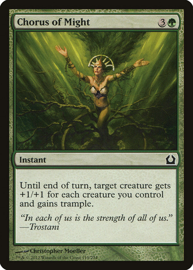 Card Scan of Chorus of Might | RTR