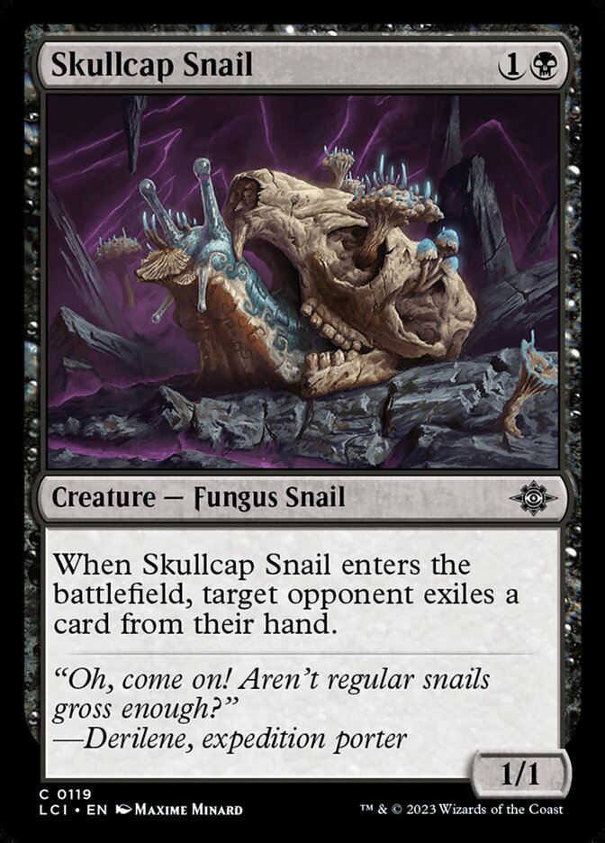 Card Scan of Skullcap Snail | LCI