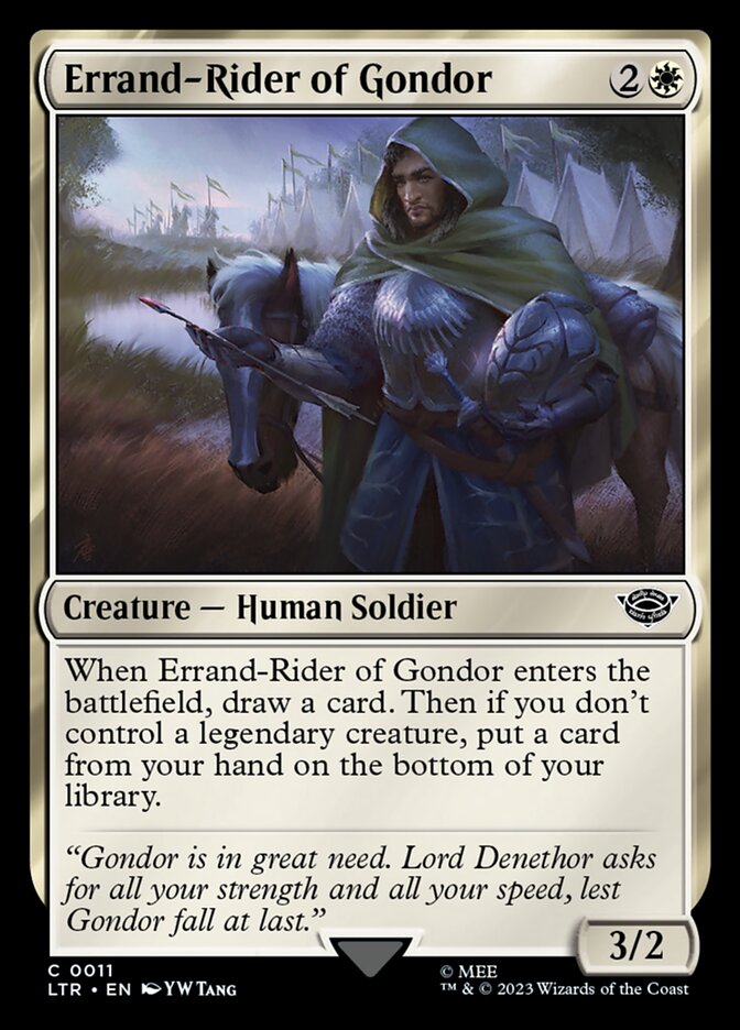 Card Scan of Errand-Rider of Gondor | LTR