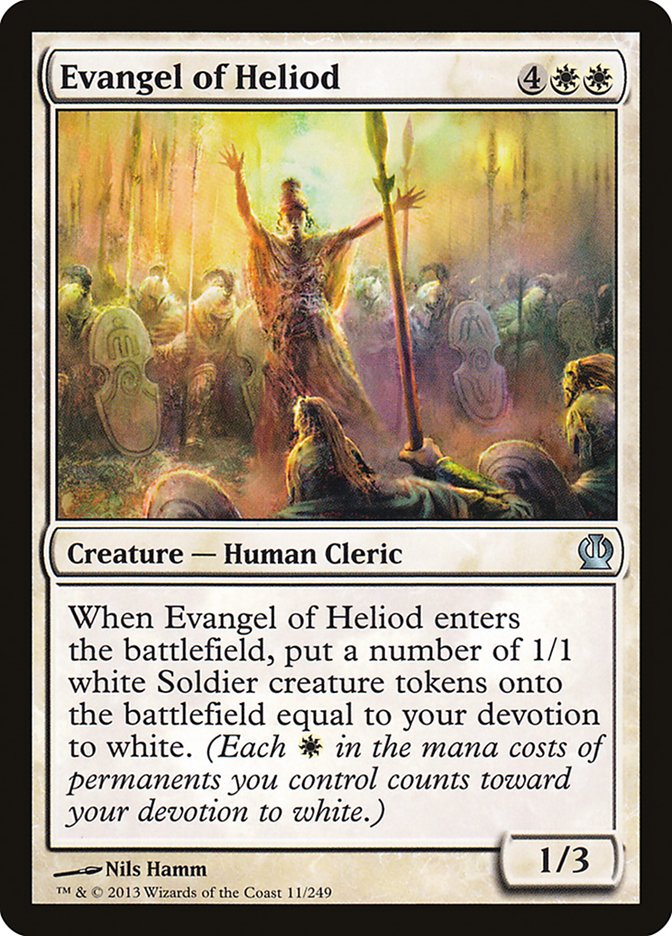 Card Scan of Evangel of Heliod | THS